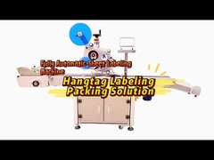 High Efficiency Garments' Hangtag Automatic Labeling Packing Machine (Automatische Verpackungsmaschine für das Etikettieren von Bekleidung)