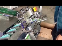 Halbautomatische Verpackungsmaschine für vorgefertigte sanitäre Servietten
