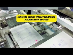 Chirurgischer Handschuh, Innenverpackung, Wickelmaschine mit Doppelfaltung