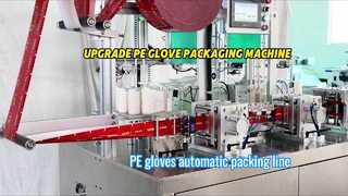 Upgrade der Faltverpackungsmaschine für PE-Handschuhe, 1 Paar Packung