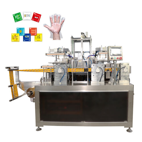jüngste Unternehmensnachrichten über Neue intelligente automatische PE-Handschuh-Faltverpackungsmaschine steigert die Effizienz der Produktion von Einweg-Hygieneprodukten