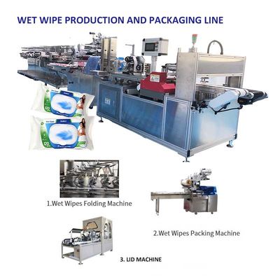Qualität  PLC Control 5 Slitting Lane Wipe Making Machine With 1 Year Warranty Fabrik