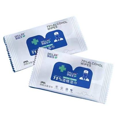 3.8KW wischt Verpackmaschine-einzelnes Alkohol-Abwischen-Verpackungsfließband ab