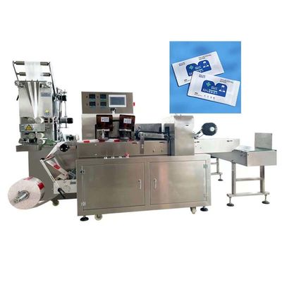 3.8KW wischt Verpackmaschine-einzelnes Alkohol-Abwischen-Verpackungsfließband ab