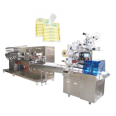 30 - 120PC Wassertücher-Produktionsmaschine mit 5 Schnittbahnen Babytücher-Verpackungsmaschine