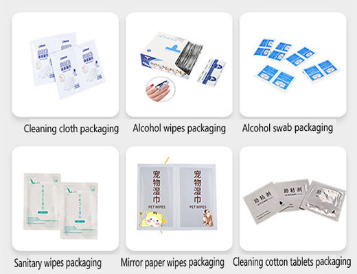 Hochgeschwindigkeitsverpackungsmaschine für Alkoholkissen mit 6-Schienen-Schnittautomatik