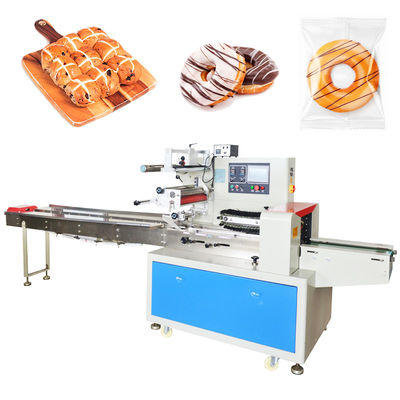 Good price 2,5KW Packer Flow Schlauchbeutelmaschine für gebackene Donuts mit Stickstofffüllung Online