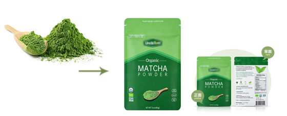 Pulver-automatische bauschende Maschine 380V Matcha fabrizierte horizontales vor