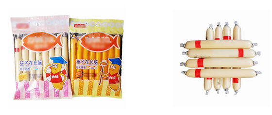 Ununterbrochene Fluss-Verpackungsmaschine-Wurst der Kissen-Dichtungs-Maschinen-2.5KW