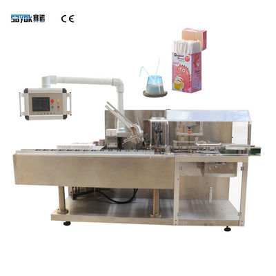 Horizontale automatische Kartonierungsmaschine, die Straw Box Packing Machine trinkt