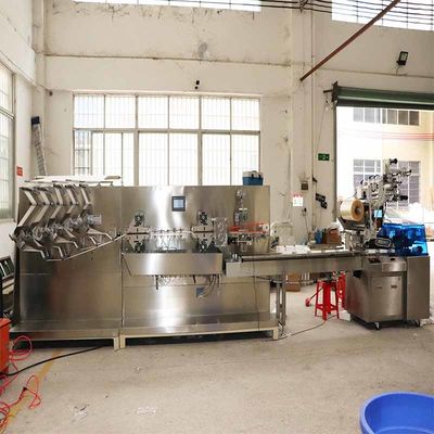 ODM 30-80 Beutel / Min Nasse Wippen Produktionslinie Nasse Gewebe Maschine 3KW