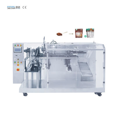 Automatischer bauschende Maschinen-Taschen-Zufuhr-Stand PLC herauf vor- hergestellte Taschen-Körnchen-Verpackmaschine