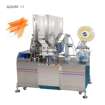 Edelstahl automatisches trinkendes Straw Machine With 0.3m3/Min Air Consumption