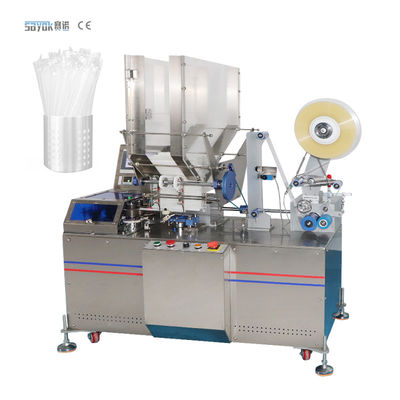 Plc-Steuerung 1.5KW automatisches trinkendes Straw Packing Machine Bag Type