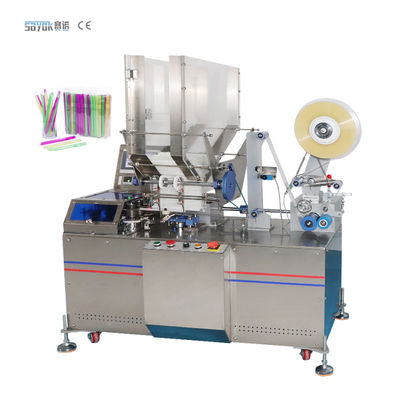 500-600 Taschen/einzelne hintere Dichtung Minute Straw Wrapping Machine Automatic Individuals