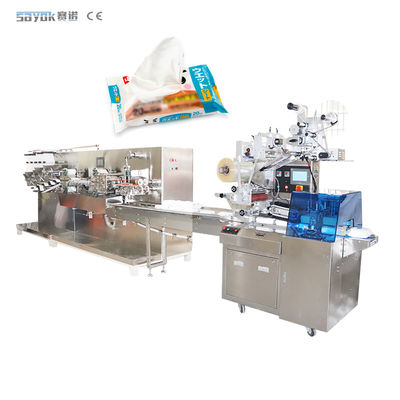 ODM 30-80 Beutel / Min Nasse Wippen Produktionslinie Nasse Gewebe Maschine 3KW