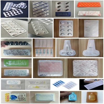380V Thailand Alkohol Baumwollkugel Blister Verpackungsmaschine Flachplattenart
