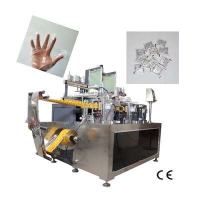 Elektrische Zylinder automatische Einweg-PE-Handschuh-Verpackungsmaschine Energieeinsparung