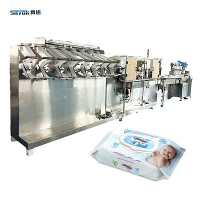 Servo-getriebenes Stapelsystem Großpack Babytüchermaschine Automatische Verpackungslinie