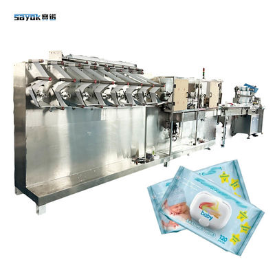30-120 PCS Babyfeuchthandtücher Verpackungsmaschine Servo-getriebene Fütterungssystem
