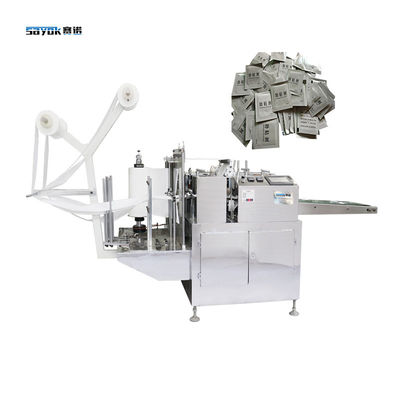 Kleine Taschenpackung mit Haftverstärker Automatische Vierseitige Verpackungsmaschine 5,5 kW
