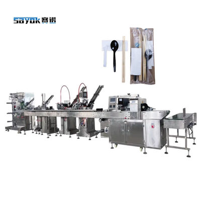 Automatische Verpackungsmaschinen für Servietten, Löffel, Gabel, Messer, Zahnstocher, Stäbchen usw.
