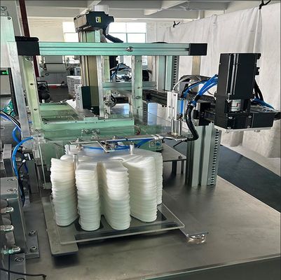Hohe Produktivität PE Handschuh Packpackung Verpackungsmaschine mit automatischer Saugzufuhr Falte Funktion