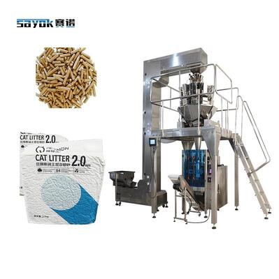 Good price 2.5 kg Bohnenkrüte gemischt mit Katzenmüll Automatisches Wiegen VFFS Vakuumverpackungslösung für einfache Lagerung Online