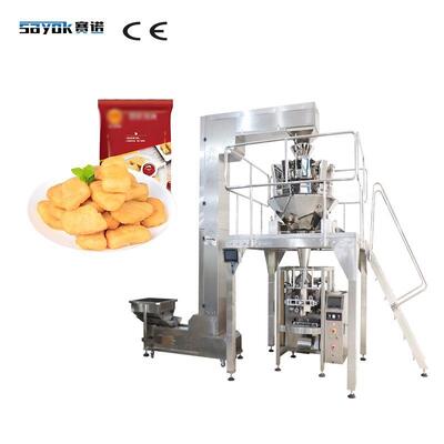 Good price Gefrorene Nuggets Automatische Multihead-Waage + Kragen-Typ Große VFFS-Verpackungsmaschine Online